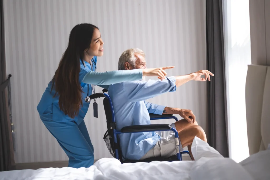 A dedicated in-home nurse providing care services in Washington County, Maryland.